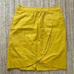 Anthropologie Chartreuse  Edmé & Esyllte skirt size 4